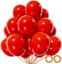 110pcs Black Balloon 12 inch - 12inch(normal) / A29-red