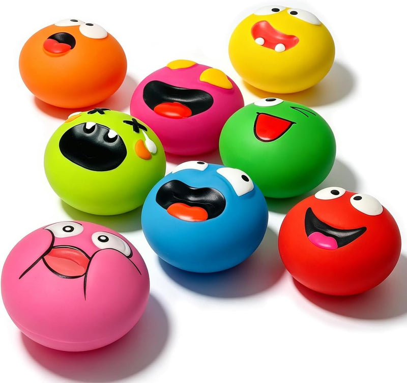 Latex Squeaky Dog Toys for Small Dogs, Mini Breed - 8 Colors