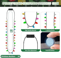 EOBOH 4PCS Christmas Necklaces - 8 - image 2