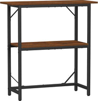 Snughome 10-30 Gallon Fish Tank Stand, Aquarium Stand 2-Tier Storage Shelves, Heavy Duty Terrarium Stand for Home Office Fish Tank Shelf, 30" L x 11.8" W x 30.7" H, Rustic Brown