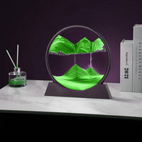 rysnwsu 3D Dynamic Sand Art Liquid Motion - Green / 12'' - image 4
