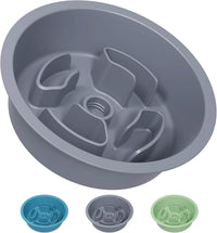 AVERYDAY Slow Feeder Dog Bowls for Large Breed - Slow Feeder Grey / 1.5 Cup - Fit 6.4-6.7'' Feeder Holes