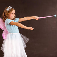 Gejoy 2 Pcs Magic Wand for Kid Light up with Sound - Pink - image 4