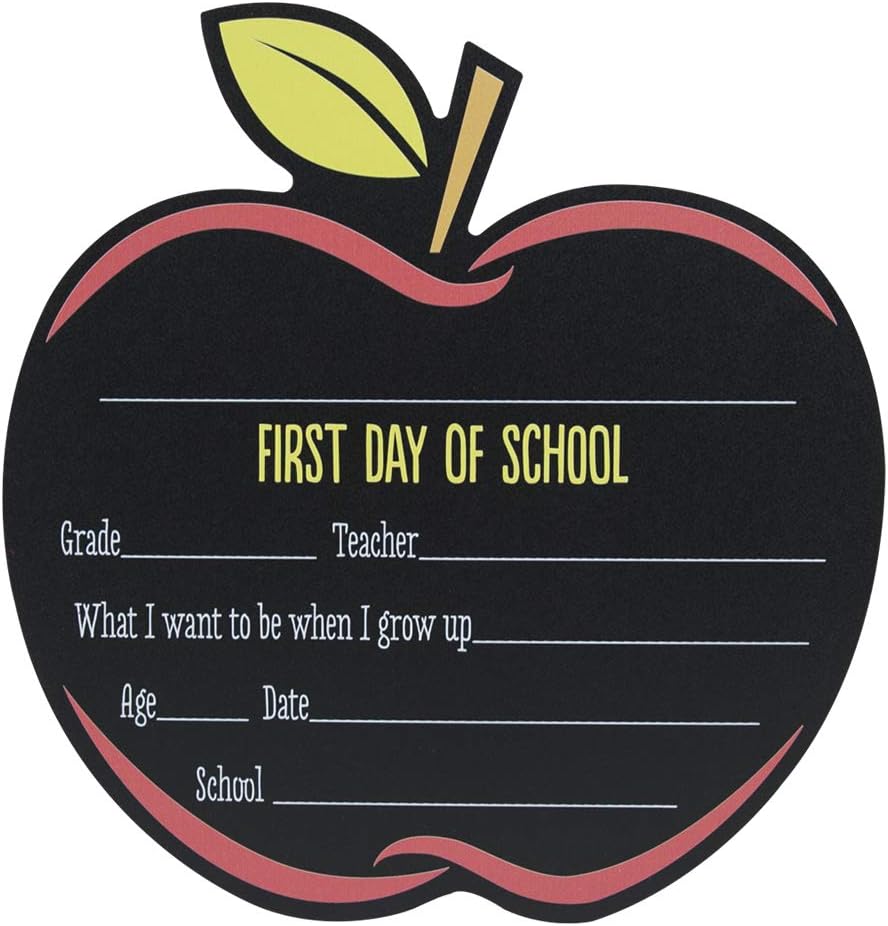 Canopy Street first and last day of school dry erase sign set in notebook design, 10 x 12 inches - view 16