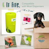 Dog Poop Bag with Handles, Compostable Pet Waste Bags, Easy-Tie - 1 Count (Pack of 120) / Poop Bags - image 3