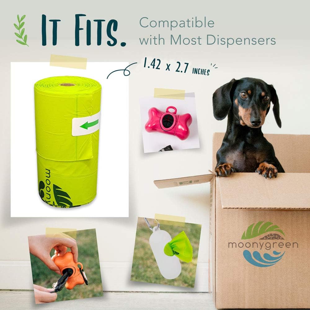 Dog Poop Bag with Handles, Compostable Pet Waste Bags, Easy-Tie - 1 Count (Pack of 120) / Poop Bags - image 3