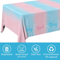 Fall Thanksgiving decorations, Disposable Tablecloth - Gender Reveal - image 3