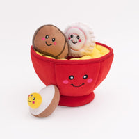 ZippyPaws Burrow Hide & Seek Plush Puzzles, Milk and Cookies - Ramen Bowl - image 2