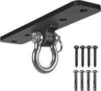 Dolibest Ceiling Mount Swing Hanger Heavy Duty Swing Set Hook - 4 Holes Ceiling Anchor-1 Pack