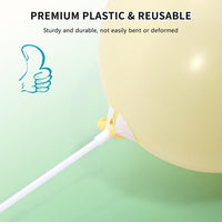 Pllieay 100 Pieces Balloon Sticks - 35PCS White Balloon Sticks - image 4