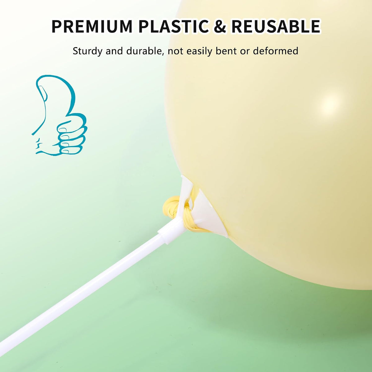 Pllieay 100 Pieces Balloon Sticks - 35PCS White Balloon Sticks - image 4