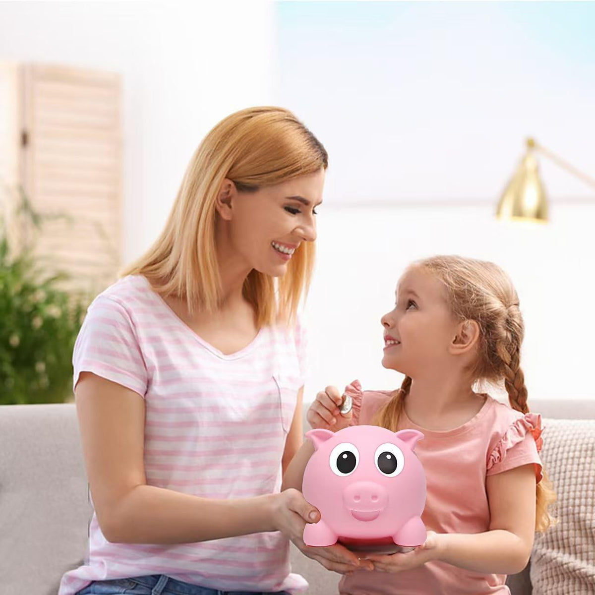 XDRELEC Piggy Bank for Kids Unbreakable Plastic Money Bank Dark Blue – Fun for Kids & Family - Pk / Medium - image 2