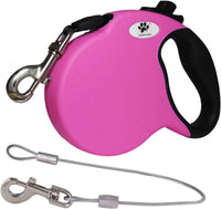 16ft Retractable Dog Leash for Large Breed Dogs up to 110 lbs - Large / Pink
