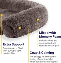 Codi Dog Couch Bed, Sofa Cover Mat - 45.0"L x 37.0"W x 6.0"Th / Ash Brown - image 3