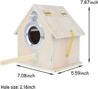 Parakeet Nesting Box, Bird Nest House - L- 7.08 x 5.90 x 7.87 in - image 3