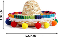 Crazy Night Mini Sombrero Top Hat Headband Tiny Straw Hat Small - image 2