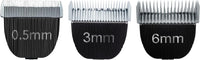 2 Pack Replacement Blade Compatible with oneisall Low Noise Dog - 0.5MM+3MM+6MM
