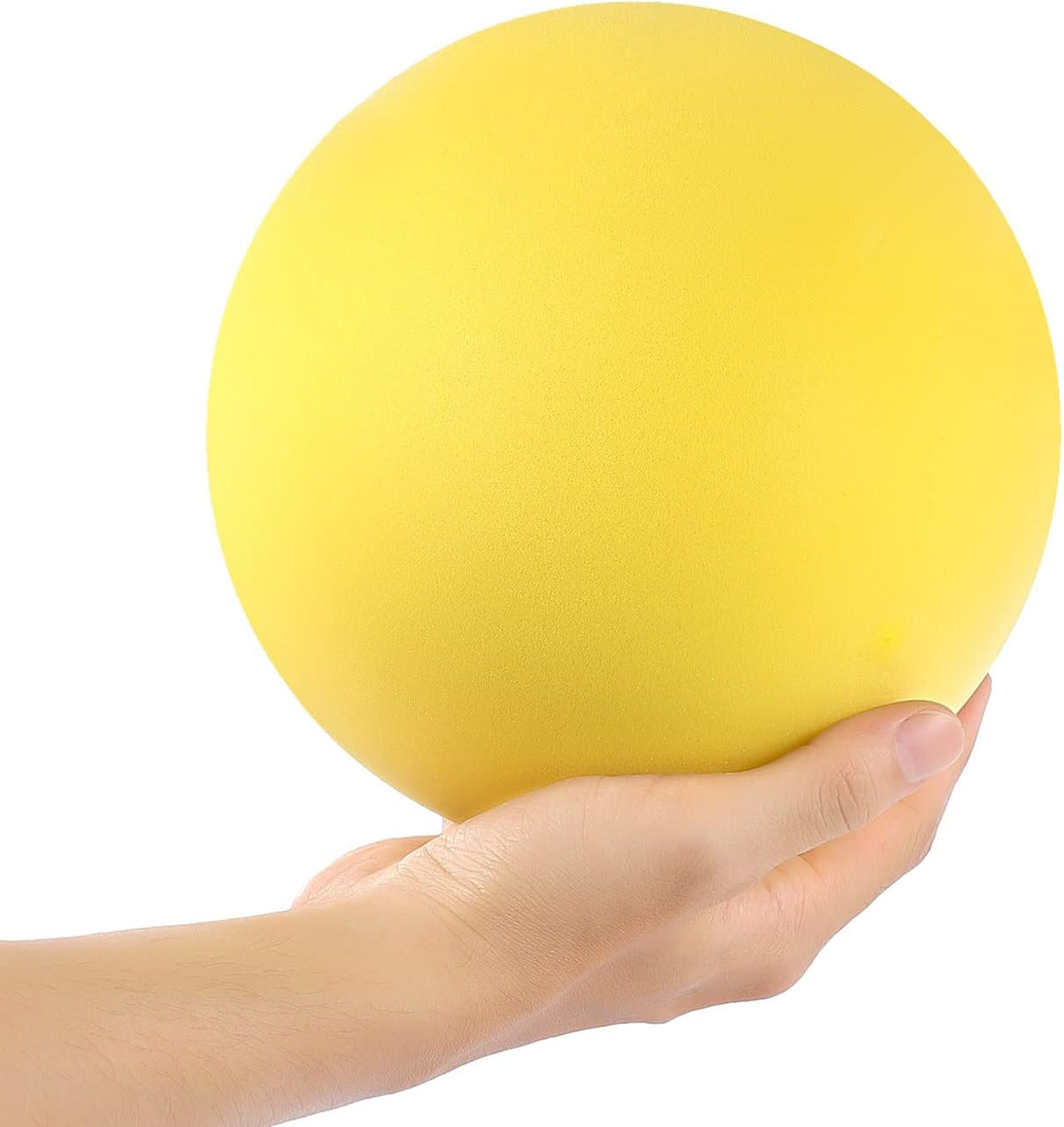 Ganjiang 7 inch silent foam ball, uncoated sponge kickball for indoor play in orange - view 2