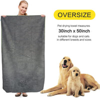 KinHwa Dog Towels for Drying Dogs - 30inchx50inch / Gray - image 2