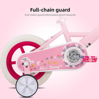 JOYSTAR 10" 12" 14" 16" Kids Bike for Boys and Girls Ages 1-7Y – Fun for Kids & Family - Pink / 12 Inch with Training Wheels - image 4