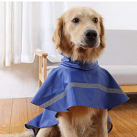 Large Dog Raincoat Adjustable Pet Water Proof Clothes Lightweight - Blue / 2X-Large (Pack of 1) - image 4