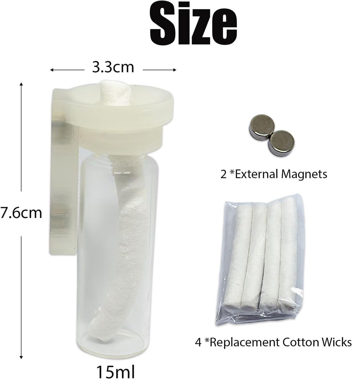 Jumping Spider Water Dispenser, Magnetic Hanging Feeder - Transparent / 15ML - image 2