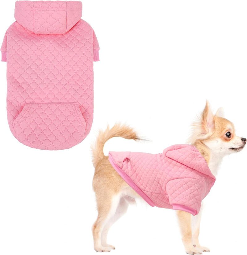 Halloween Dog Hoodie Sweatshirt, Pumpkin Pet Costume Outfit, L – Essentials for Dogs - Pink / X-Small