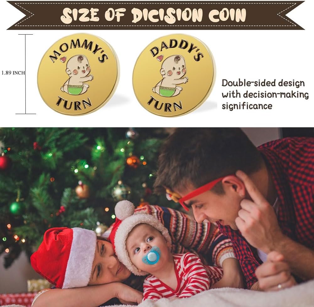 Vichona new parent decision coin reading Mommy's Turn and Daddy's Turn - view 13