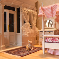 iLAND Miniature Dollhouse Accessories of Carpet for Dollhouse - 2pcs Love - image 2