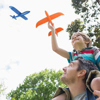 WenToyce 2 pack of 17.5 inch throwing foam airplanes with tail wing slots - view 6
