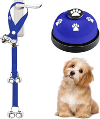 2 Pack Dog Doorbells, Pet Training Bells for Go Outside Potty Training and Communication Device - Blue