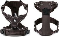 TRUE LOVE Adjustable No-Pull Dog Harness Reflective Pup Vest - M / Brown - image 3