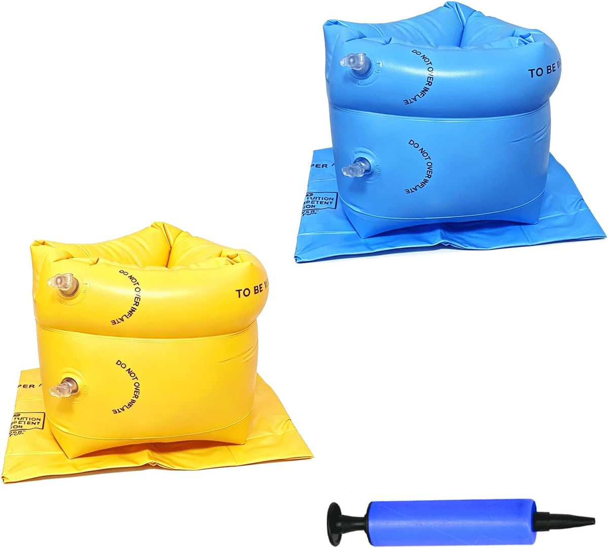 Ztikug inflatable arm floaties, 2 pack of PVC swim arm bands with inflater - view 11