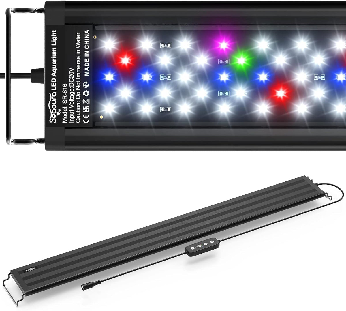 SEAOURA Led Aquarium Light for Plants-Full Spectrum Fish Tank Light - for 30-36 inch tank
