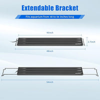 AQUANEAT LED Aquarium Light 48 to 54 Inch with Timer, auto on Off, Adjustable Brightness, Full Spectrum, Daylight Moonlight Mode, for Fresh Water Low-to-Mid Light Plants
