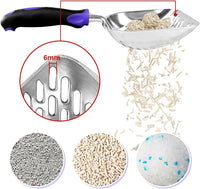 Cat Litter Scoop-Metal Litter Scooper-Kitty Metal Scooper-Long Handle – Daily Care for Cats - L / Purple-More - image 4