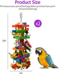 RUBY.Q 20in Large Parrot Toy - 2 Pack - image 2