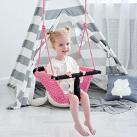 2 -in - 1 Toddler Swing. Swing Seat for kids Adjustable Ropes, for Kids Heavy Duty Rope Play - Pink - image 2