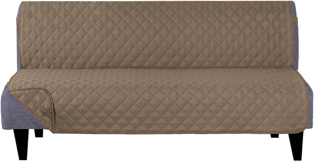 U-NICE HOME Loveseat Sofa Cover for 2 Cushion Couch, Dark Grey – Essentials for Pets - Taupe/Taupe / 68''futon