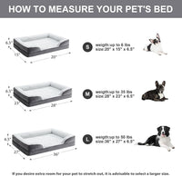 Washable Orthopedic Dog Bed - Deep Grey / 36"L x 27"W x 6.5"Th - image 2