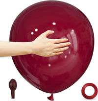 ASIYUHY Red Balloons 18 Inch 12 Pack Large Latex Party Balloons – Fun for Kids & Family - Burgundy Balloons