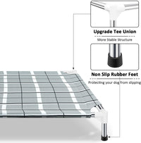 Elevated Dog Bed, Raised Cooling Lifted Dog Cot for Indoor & Outdoor – Essentials for Dogs - Grey / M:34'' x 26'' x 6'' - image 2