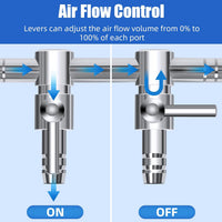 AQUANEAT Aquarium Air pump Splitter, Fish Tank Air Valve - X-Small - image 3