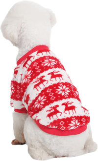 3 Pack Dog Sweaters, Dog Clothes for Small Dogs Girl Boy – Essentials for Dogs - XX-Large / Xmas Red+Xmas Blue - image 2