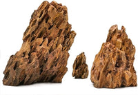 Natural Dragon Rock Carefully Selected Mixed Sizes, Decorative Aquarium Rocks, Aquarium Stones for Fish Tank (10lb-Extra Large)