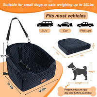 Vivifying Dog Car Seat for Small Dogs - Black - image 2