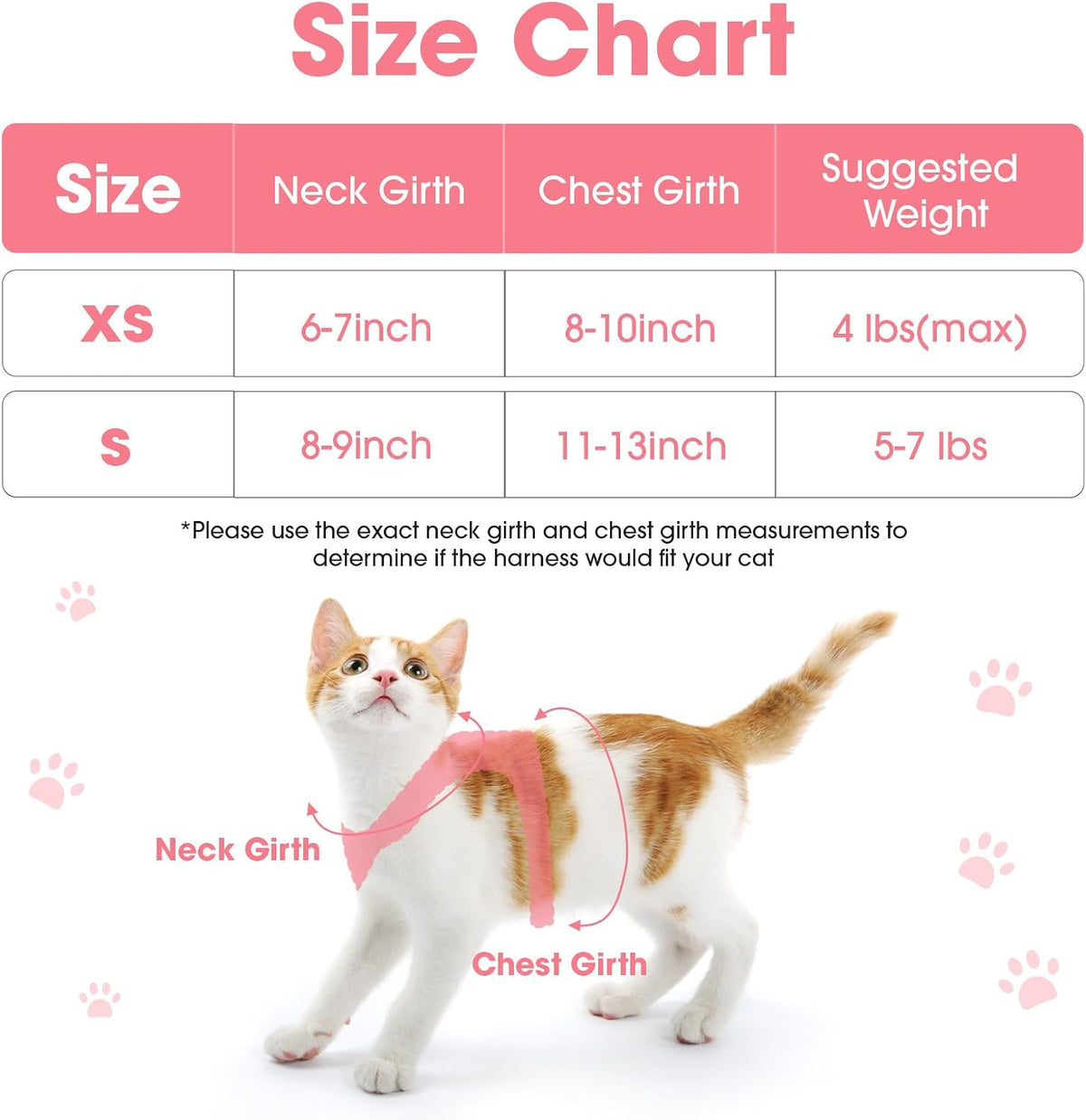 Cat Harness and Leash Set for Walking Escape Proof Vest for Kitten – Essentials for Cats - Red / Extra Small - image 2