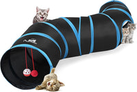 Pawaboo Cat Tunnel, Cat Tunnels for Indoor Cats - Blue / S Way