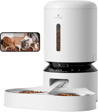 PETLIBRO Automatic Cat Feeder for 2 Cats - White / 5L (With Camera)