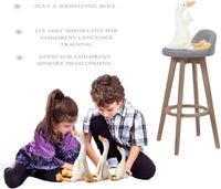 CHELEI2019 white swan stuffed animal, 15.7 inch goose plush with embroidered details - view 8
